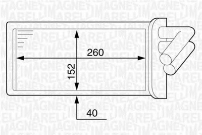 MAGNETI MARELLI 350218319000 -  Теплообменник, отопление салона